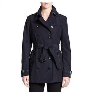 Authentic Burberry Brookesby Brit Navy Trench